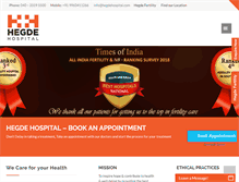 Tablet Screenshot of hegdehospital.com